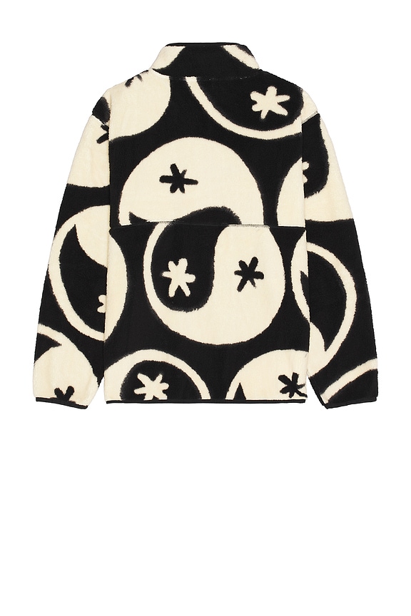 view 2 of 3 Yin Yang Sherpa Zip Jacket in Black