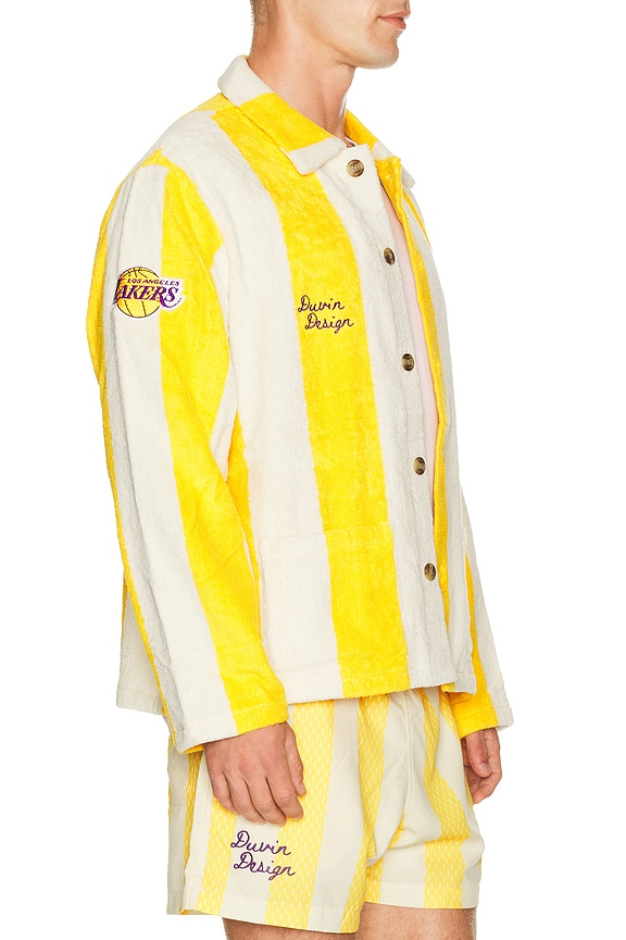 view 2 of 6 x Lakers Terry Pool Jacket in Gold