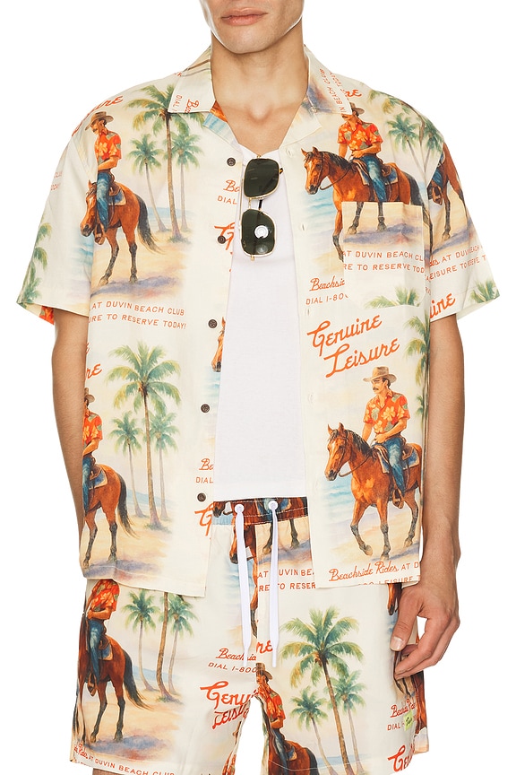 view 1 of 4 Beach Ranch Button Up Shirt in Antique