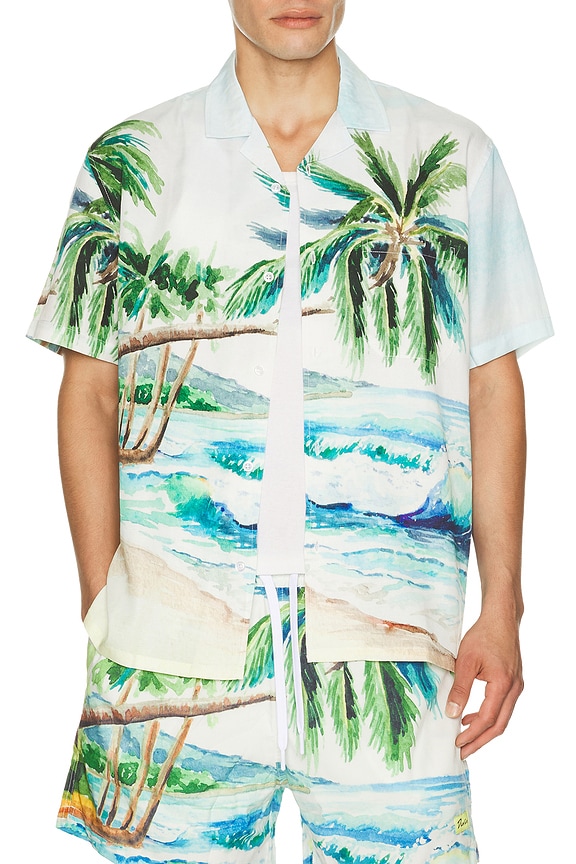 view 1 of 4 Postcard Button Up Shirt in Blue