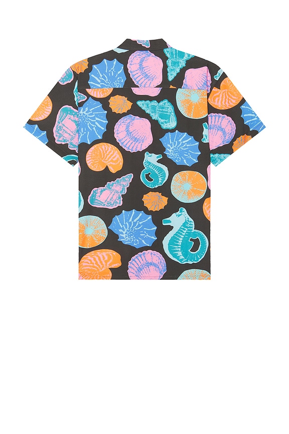 view 2 of 3 Seahorse Leisure Stretch Button Up Shirt in Black