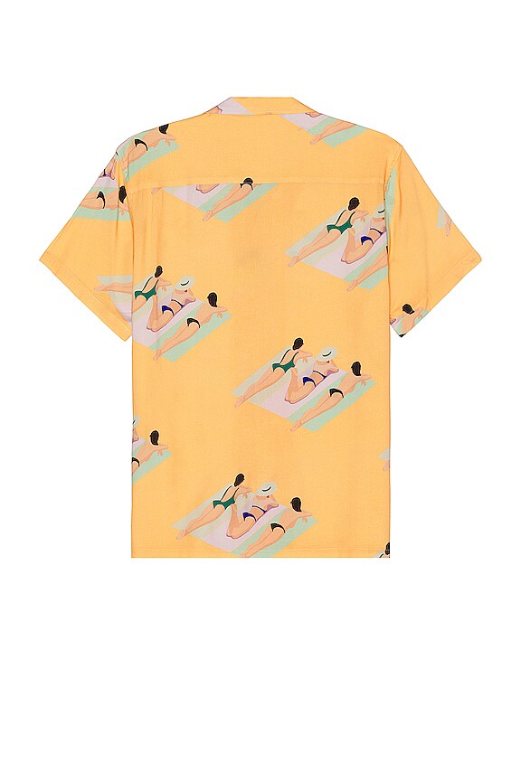 view 2 of 3 Beach Day Button Up Shirt in Banana