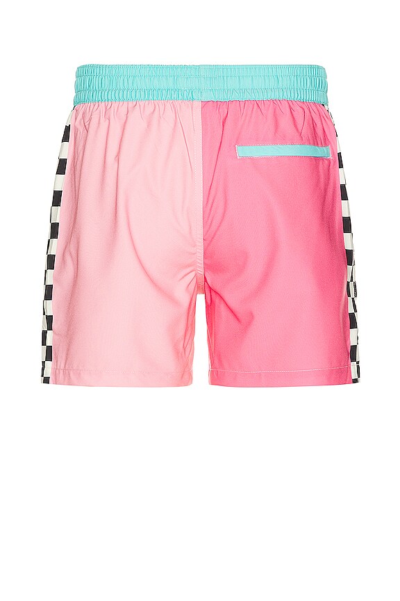 view 2 of 4 Beachside Checker Swim Short in Pink