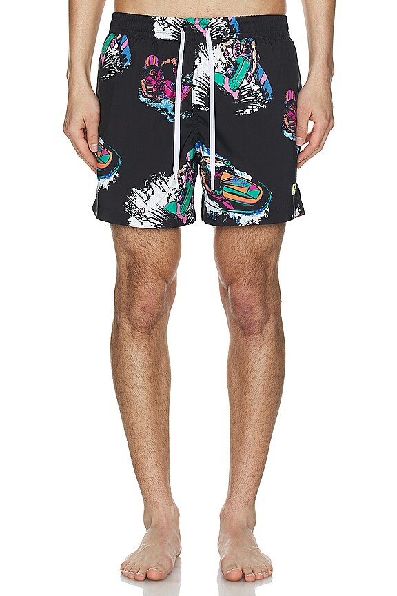 view 4 of 4 Ski Grand Prix Swim Short in Black