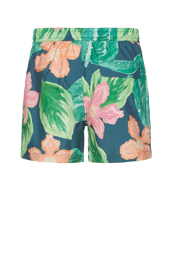 view 2 of 4 Spring Garden Swim Short in Green