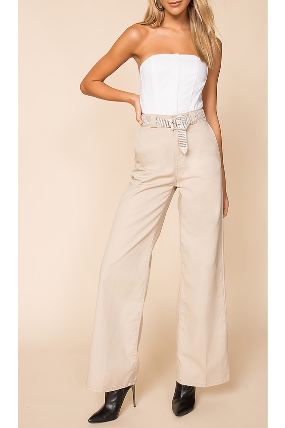 view 1 of 4 Worker Pant Skater Wide Leg in Khaki