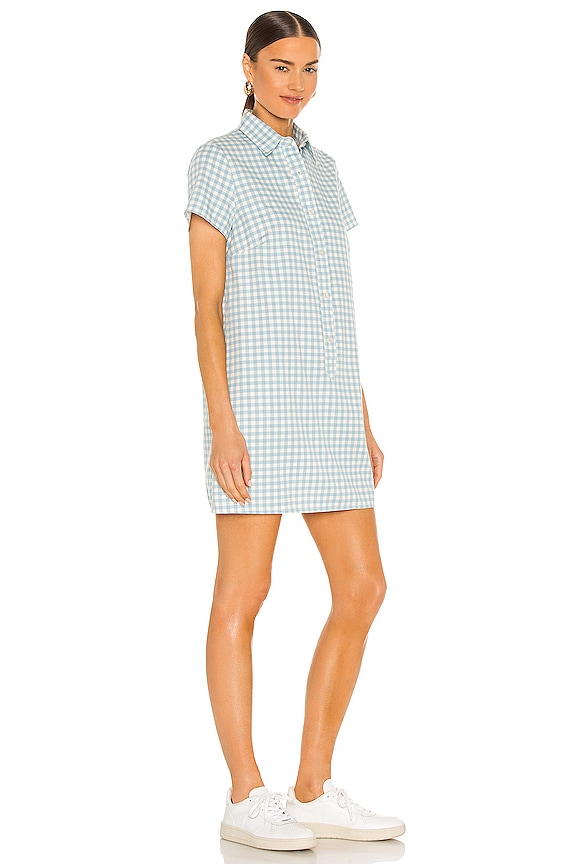 view 2 of 3 Shirtdress in Light Blue Gingham