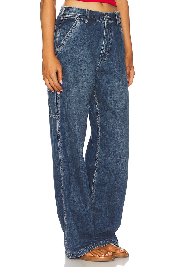 view 2 of 6 Teri Wide Leg Carpenter Jeans in Shane Indigo