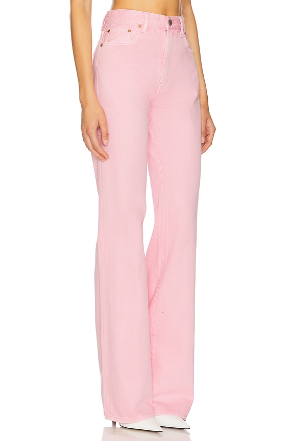 view 2 of 6 Dena Wide Leg Jeans in Orchid Pink