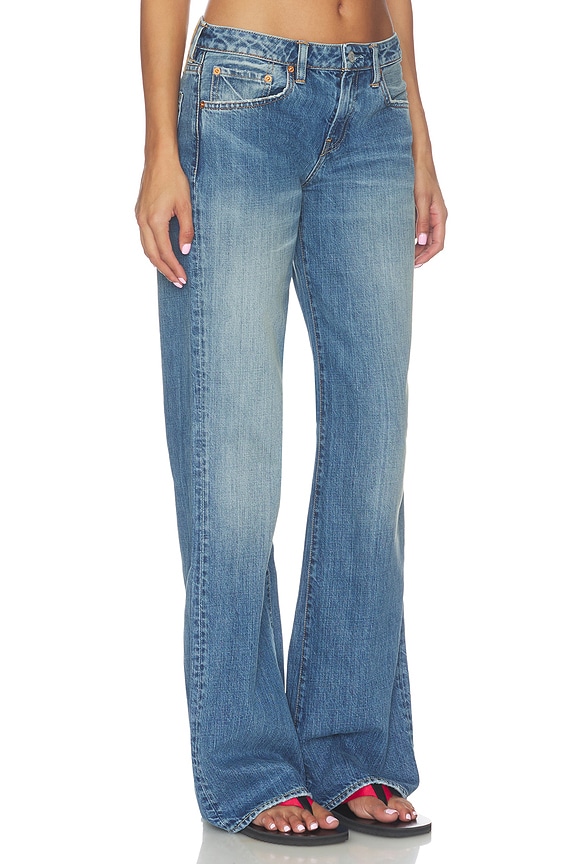 view 2 of 6 JAMBES LARGES AUDREY in Rehan Blue