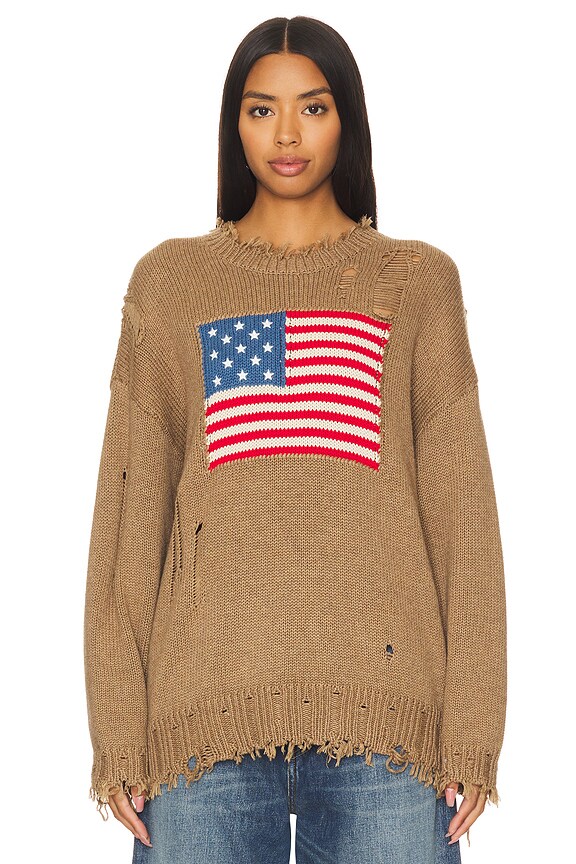 view 2 of 5 AMERICAN FLAG セーター in Light Heather Brown