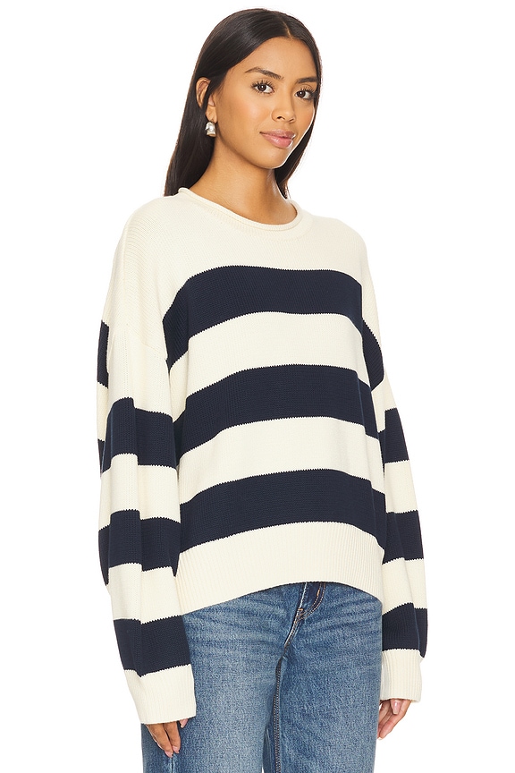 view 2 of 4 Sweater in Navy & Cream Stripe