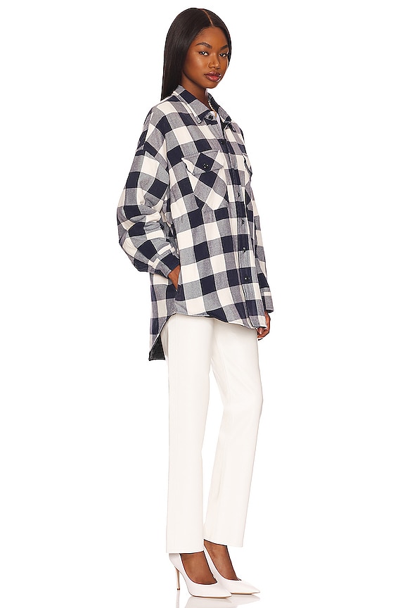 view 2 of 4 CHAQUETA CPO in Navy & Ecru Buffalo