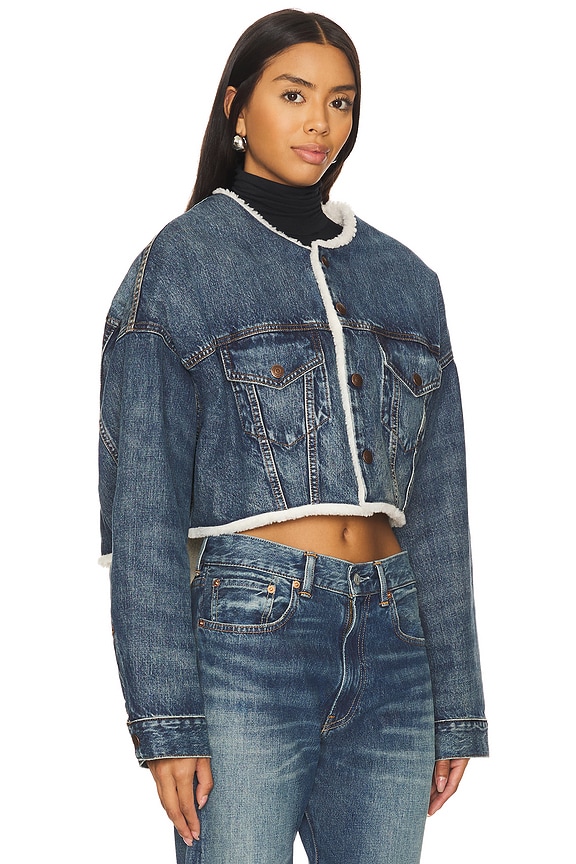 view 2 of 4 Oversized Cropped Denim Jacket in Eldon