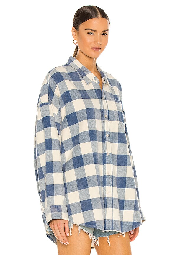 view 2 of 4 CHEMISE in Light Blue & Ecru Plaid