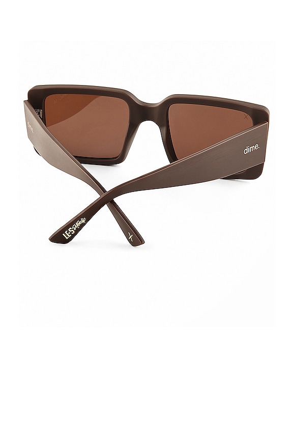 view 2 of 3 BRUNCH 선글라스 in Matte Dark Nude & Brown