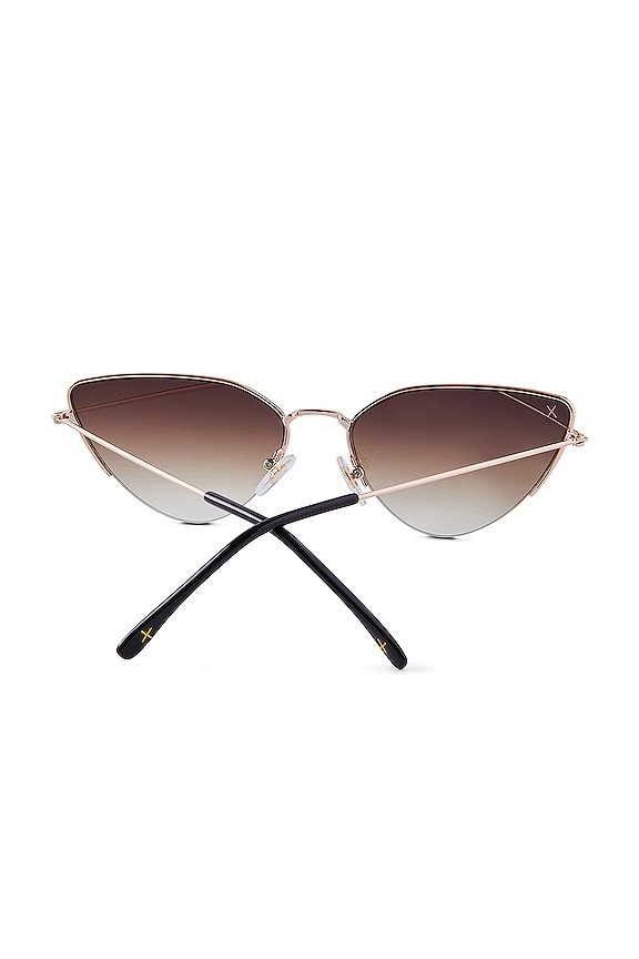 view 2 of 2 Fairfax Sunglasses in Brushed Gold And Brown Gradient