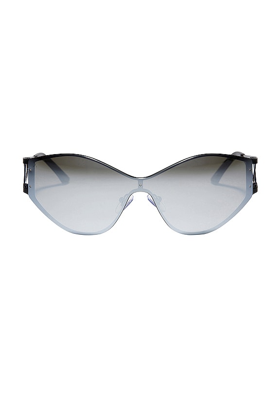 dime optics X Alondra Dessy Dessy Sunglasses in Black And Silver Mirror ...