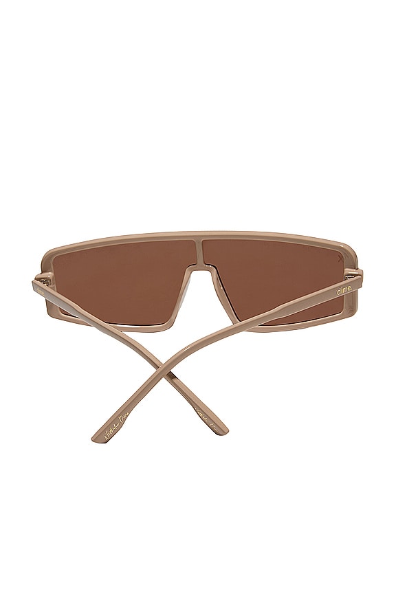 view 2 of 2 X Nathalie Paris Mira Sunglasses in Solid Taupe & Brown
