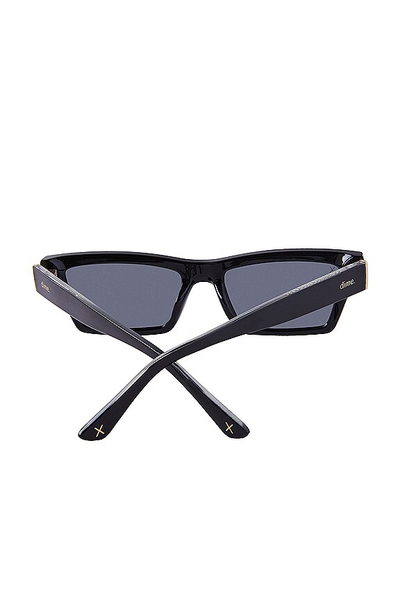 view 2 of 2 사각 선글라스 in Black & Polarized Grey