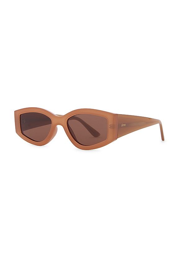 view 2 of 3 Robertson Sunglasses in Light Taupe & Polarized Light Brown