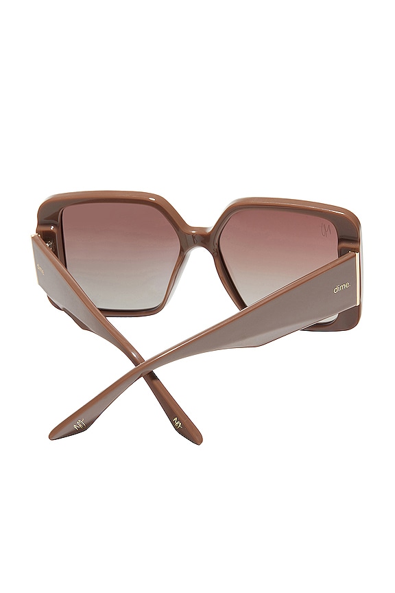 view 2 of 4 GAFAS DE SOL DRAMA QUEEN in Shiny Cool Brown & Brown Gradient Polarized