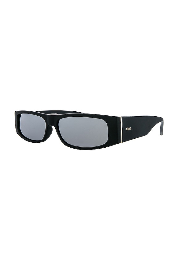 view 2 of 3 LUNETTES DE SOLEIL MIDNIGHT in Matte Black & Grey With Silver Mirror Polarized