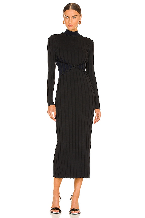 view 2 of 4 VESTIDO X BRAID in Black & Navy