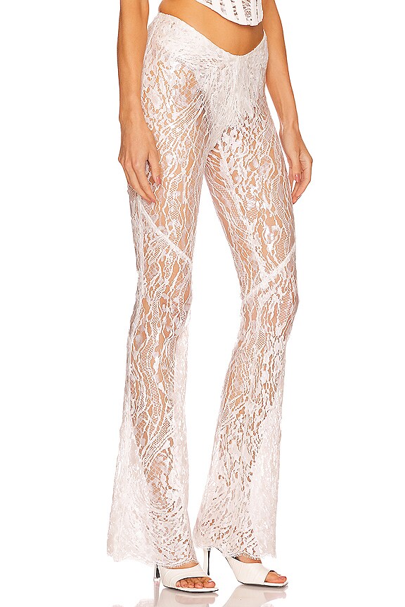view 2 of 4 Silicone Lace Pant in Ivory