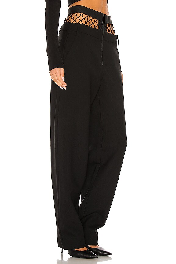 view 2 of 4 PANTALON FISHNET in Black