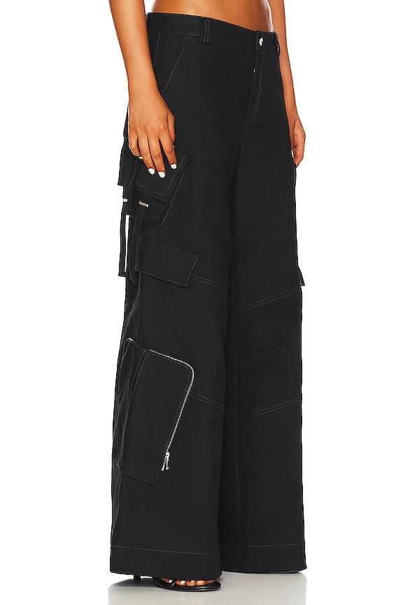 view 2 of 4 Multi Pocket Cargo Pant in Black