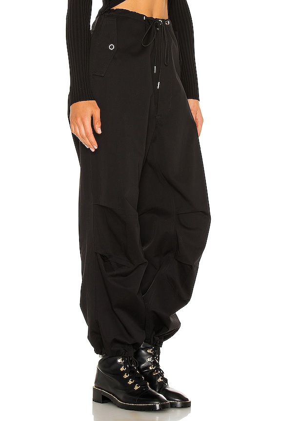 view 2 of 4 Cotton Parachute Pant in Black