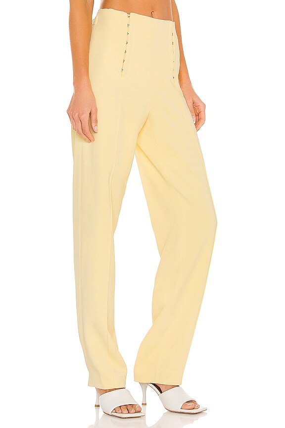 view 2 of 4 Corset Trouser in Bleached Yellow