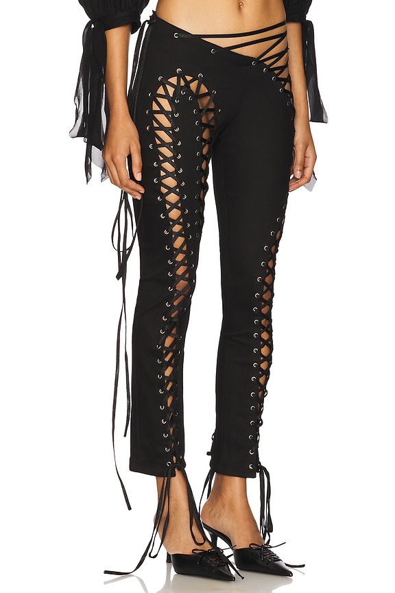 view 2 of 6 PANTALONES CAPRI SIREN in Black