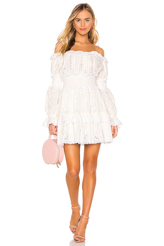 view 1 of 3 Off The Shoulder Dress in White Light