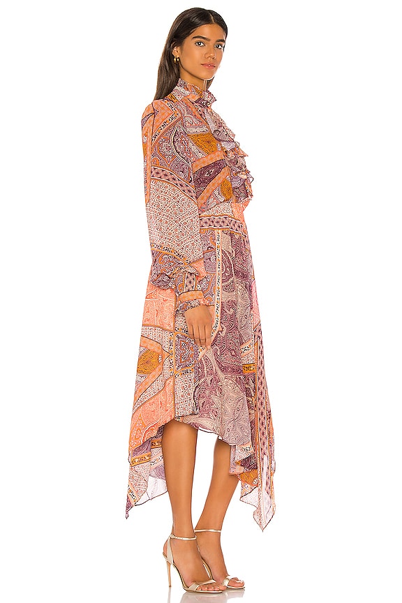 view 2 of 4 VESTIDO MIDI in Orchid Paisley