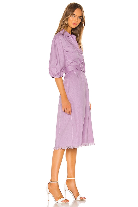 view 2 of 3 ROBE CHEMISE SHIRT in Lavender