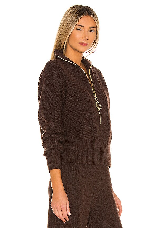 view 2 of 4 x REVOLVE Cropped Henley Sweater in Coffee