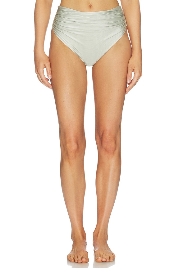 view 1 of 4 BAS DE MAILLOT DE BAIN ÉCHANCRÉ SUR LES CUISSES FAHARI in Sea Salt