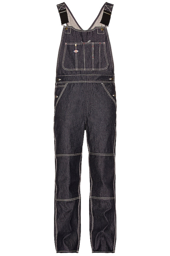 view 2 of 4 100 Denim Bib Overall in Indigo Blue
