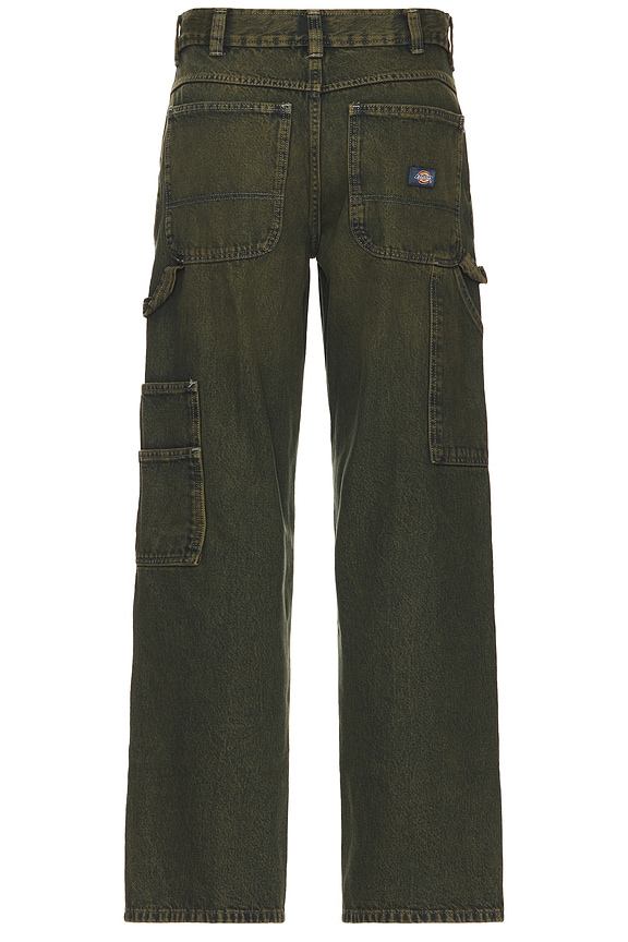view 2 of 6 Loose Denim Painter Jeans in Green Tone Fade