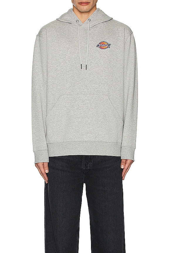 view 4 of 4 Chest Hit Logo Hoodie in Heather Gray