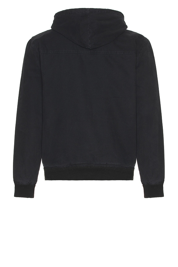 view 2 of 3 Duck Hooded Bomber Jacket in Stonewashed Black