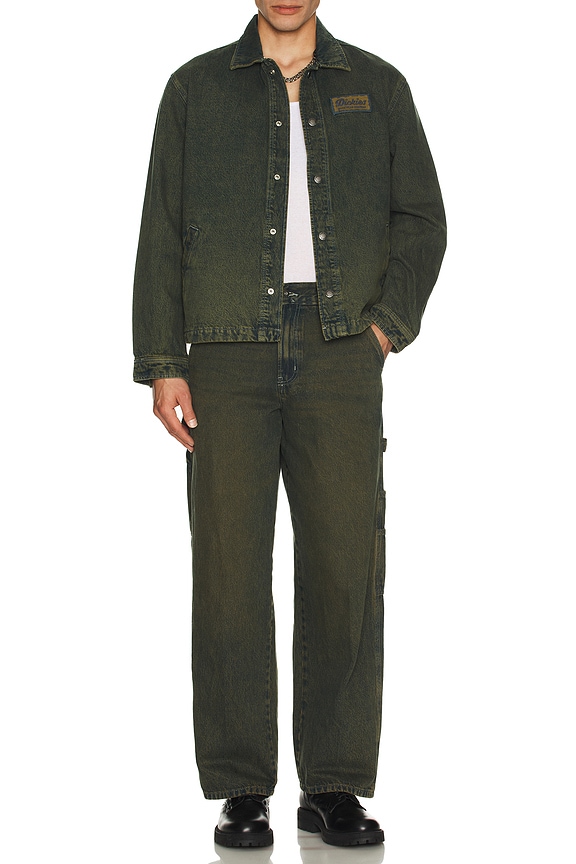 view 5 of 5 Lewistown Denim Jacket in Green Tone Fade