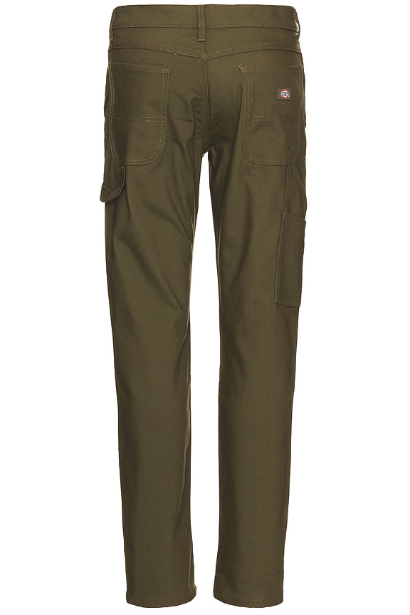 view 2 of 5 Flex Duck Carpenter Pant in Military Green