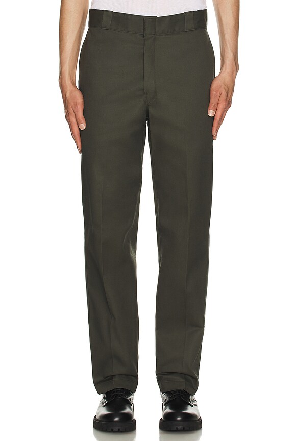 view 4 of 5 874 Work Straight Leg Pant in Olive Green