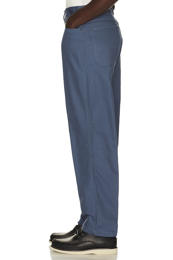 view 2 of 6 Wellsville Loose Tapered Twill Pant in Retro Indigo