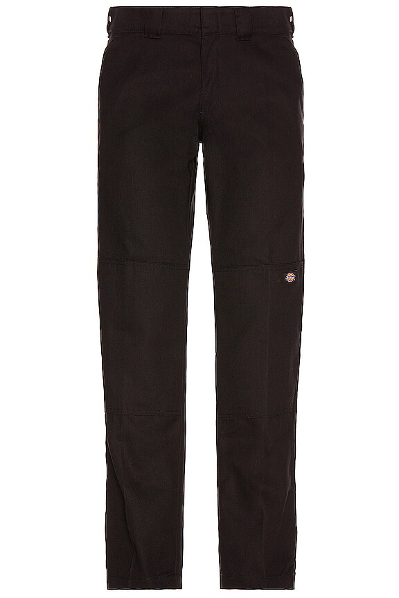 view 2 of 3 Flat Front Double Knee Pant in Black
