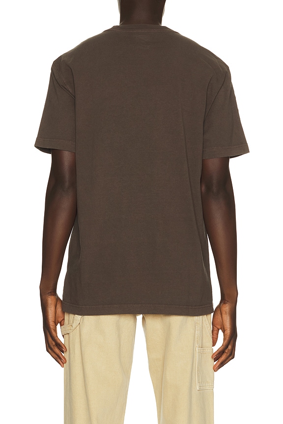 view 2 of 5 Heavy Weight Pocket Tee in Dark Brown