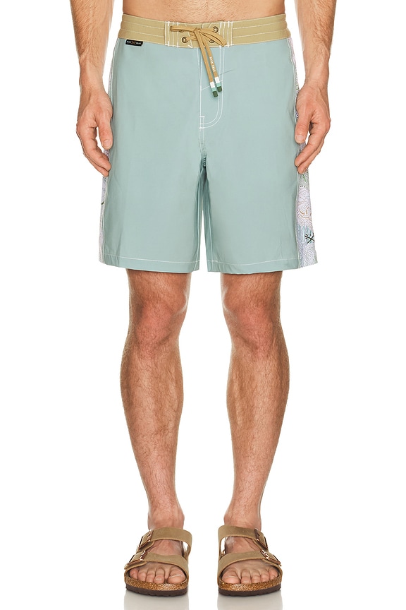 view 1 of 6 Rincon Boardshort in Grey & Gold